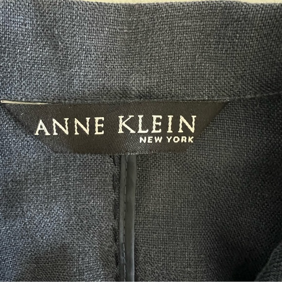 Anne Klein blazer women size xs /s Navy old money quiet‎ luxury - Picture 8 of 10